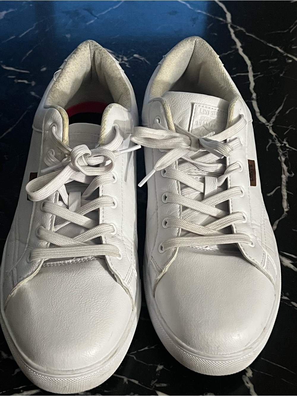 Levi's Men's White Low-Top Lace-Up Sneakers